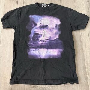 Kith Black and Purple Graphic Tee